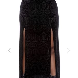 Whispers maxi skirt killstar plus